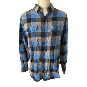 Red Head Brand Co. Blue Flannel‎ Button Down Size Medium